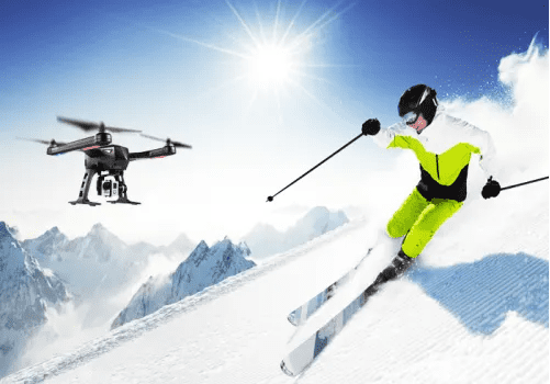 Follow Me无人机滑雪拍摄