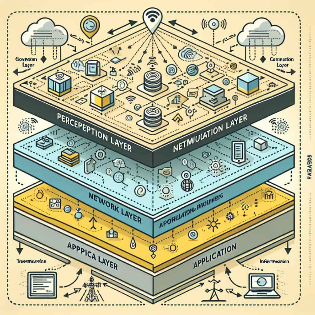 物联网通信技术分层架构图